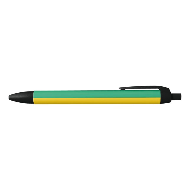 Stylo Noir Drapeau Gabon (Haut)