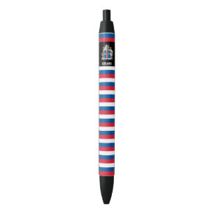 Stylo Noir Drapeau Islande mignon Patriotique