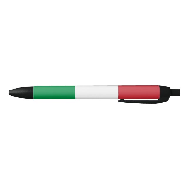 Stylo Noir Drapeau Italie (Bas)
