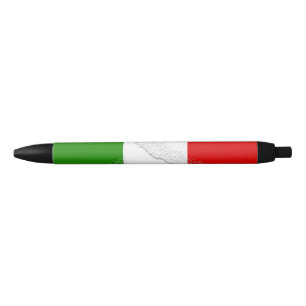 Stylo Noir Drapeau italien
