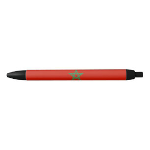 Stylo Noir drapeau marocain