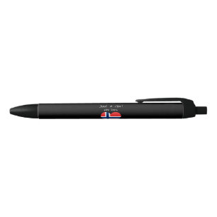 Stylo Noir Drapeau norvégien
