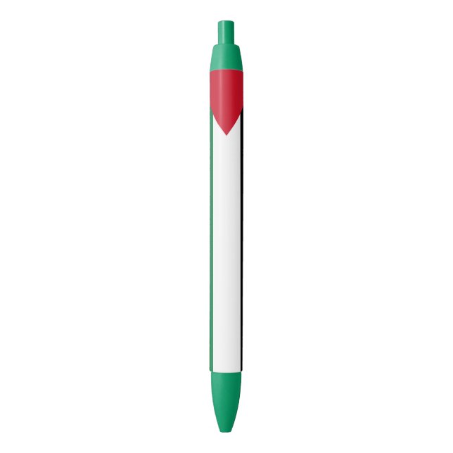 Stylo Noir Drapeau palestinien (devant Vertical)