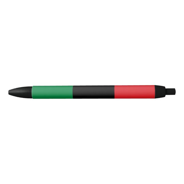 Stylo Noir Drapeau panafricain UNIA (Devant)