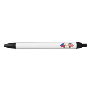 Stylo Noir Drapeau philippin américain Patrimoine philippin V