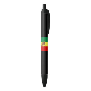 Stylo Noir Drapeau rastafarien (Rastafarianisme) (Rasta)