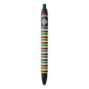 Stylo Noir Drapeau Sud-Soudan mignon patriotique