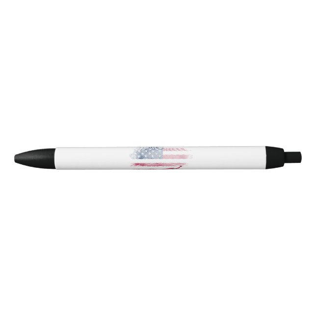 Stylo Noir Drapeau USA (Devant)