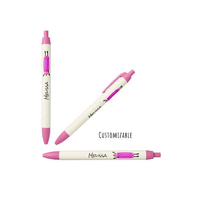 Stylo Noir Drôle crayon volant (Créateur téléchargé)