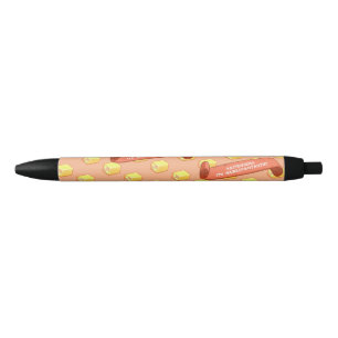 Stylo Noir Drôle de Battenberg Marzipantastique ! Motif d'art