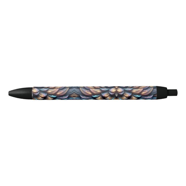 Stylo Noir Écailles Éblouissantes (Devant)