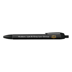 Stylo Noir Échelle de loi d'or de mandataire