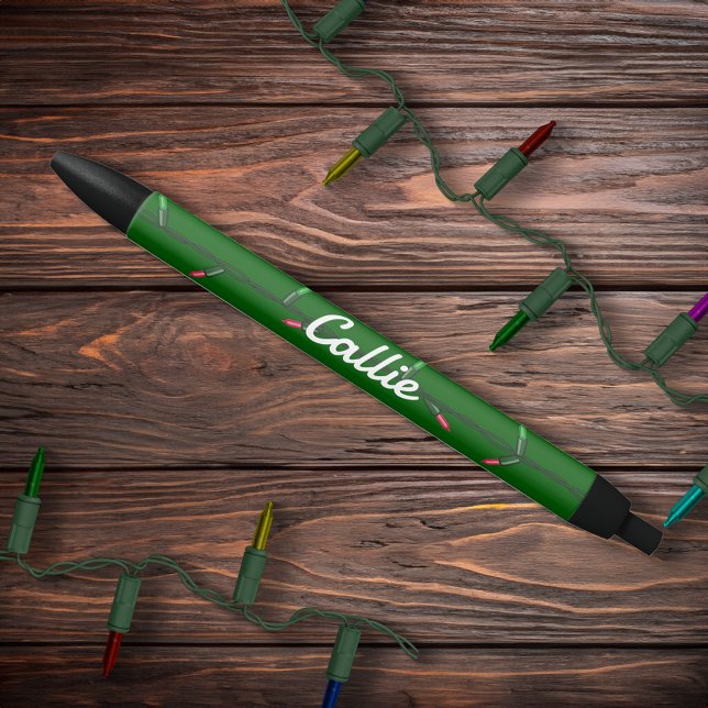 Stylo Noir Éclairages à cordes de Noël (Créateur téléchargé)