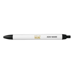 STYLO NOIR ÉLÉGANT BLANC PERSONNALISABLE MARQUE VERIFIE MODER