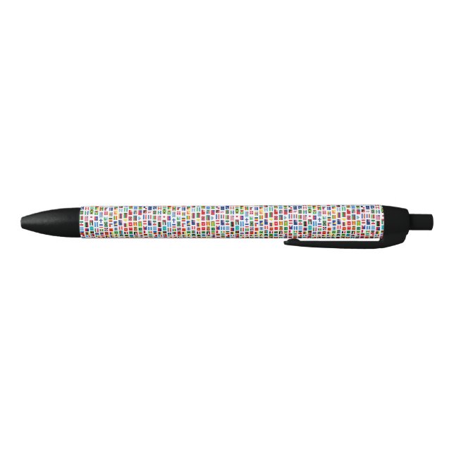 Stylo Noir emblèmes nationaux (Bas)