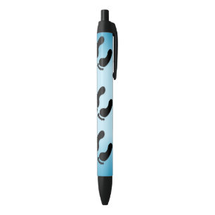Stylo Noir Empreintes de pieds nus