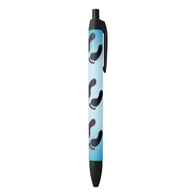 Stylo Noir Empreintes de pieds nus (Bas (Vertical))