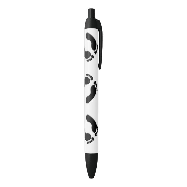 Stylo Noir Empreintes de pieds nus (Bas (Vertical))