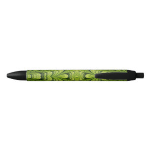 Stylo noir en encre Design vert