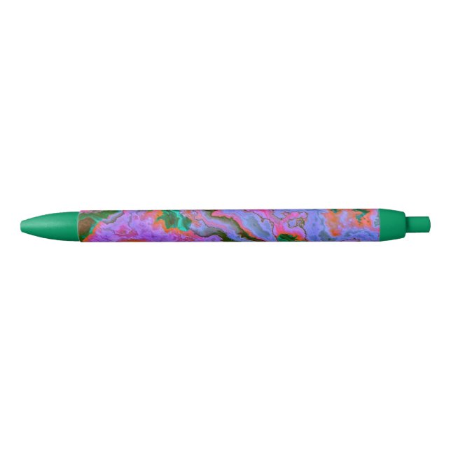 Stylo noir en marbre aigre (Devant)