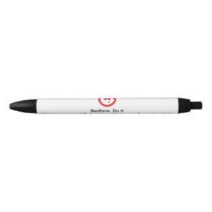 Stylo Noir En sueur rouges écrivent le reportage en temps
