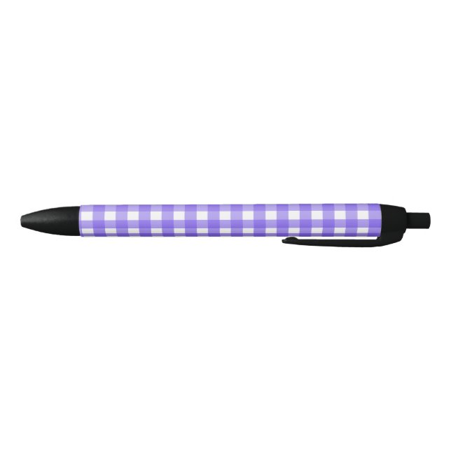 Stylo Noir En vichy périphérique et blanc (Bas)