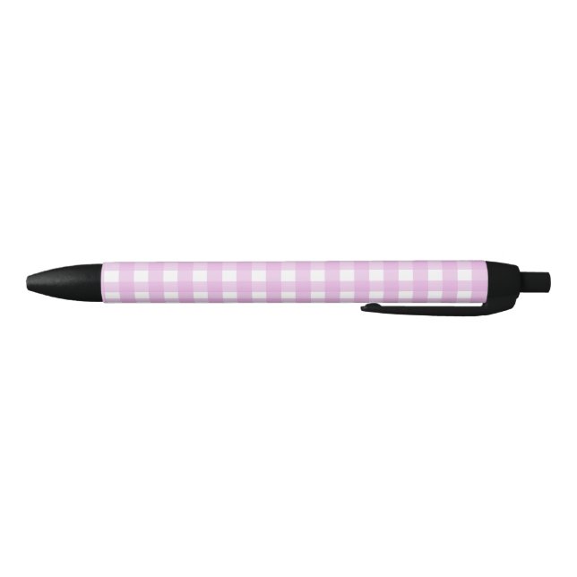Stylo Noir En vichy rose pâle (Bas)