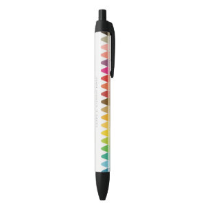 Stylo Noir Enfants modernes Enseignant Coloré Arc-en-ciel Cou