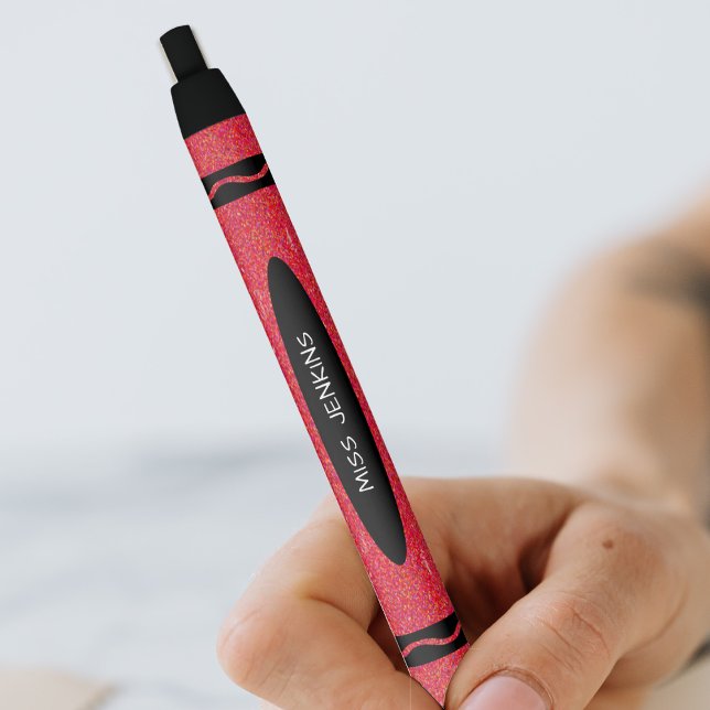 Stylo Noir Enseignant de Red Crayon (Red Crayon Teacher Black Ink Pen)