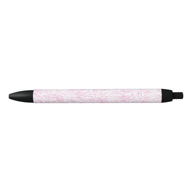 Stylo Noir Ensemble de dossiers abstraits roses pour le burea (Devant)