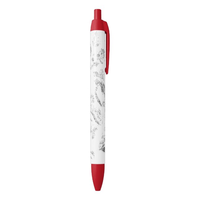 Stylo Noir Ensemble de dossiers botaniques élégants (Bas (Vertical))