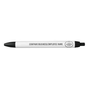 Stylo Noir Entreprise de logo personnalisé minimaliste