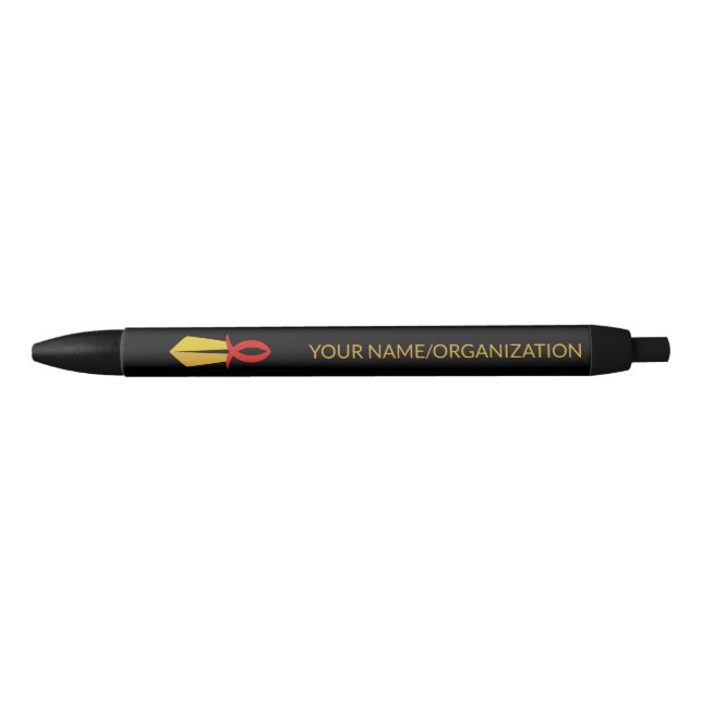 Stylo Noir Épée Ichthys (Devant)