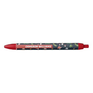 Stylo Noir Eric Carle | Motif Bugs et Champignons