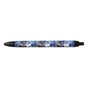 Stylo Noir Esprit animal indigène Wolf