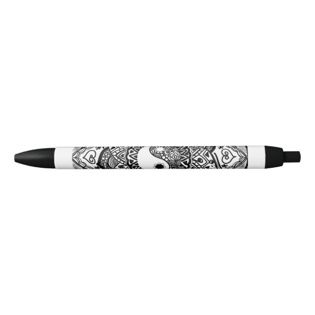 stylo noir et blanc de yang de yin (Devant)