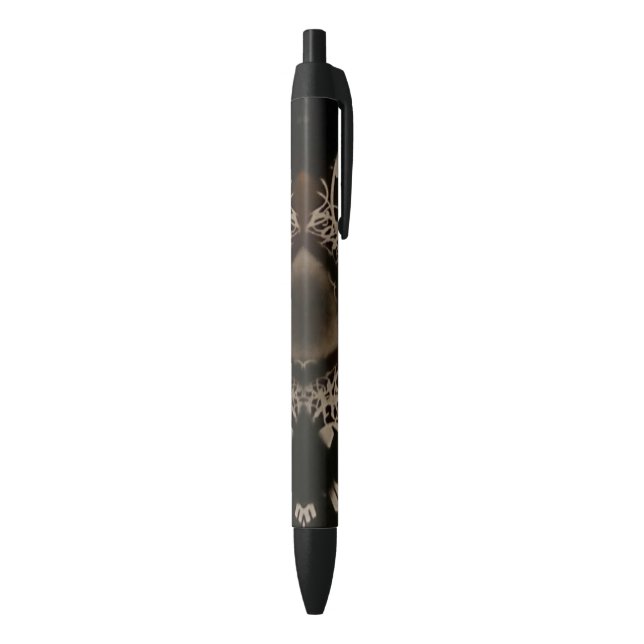 Stylo noir et brun motif (Bas (Vertical))