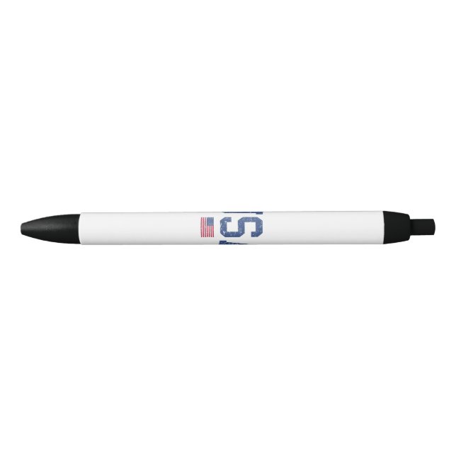 Stylo Noir États-Unis Femmes Hommes Enfants Patriotique Améri (Devant)