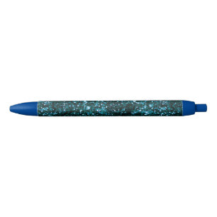 Stylo Noir Étincelles bleues