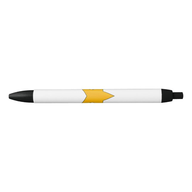 Stylo Noir Étoile jaune (Devant)