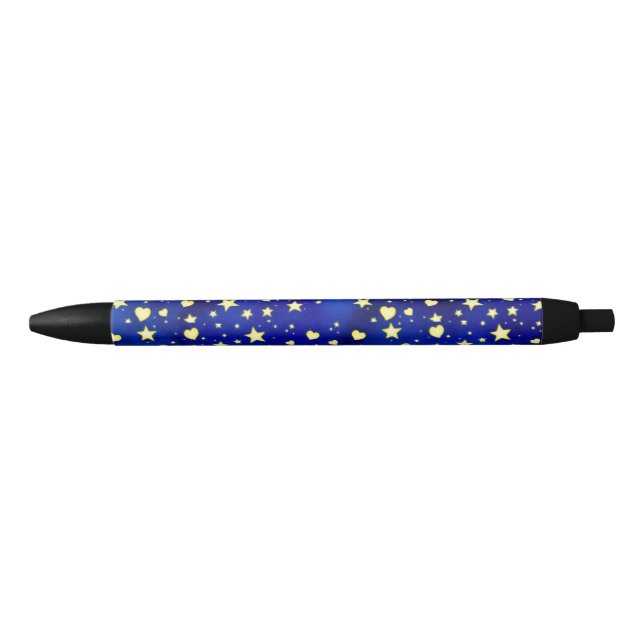 Stylo Noir Étoile lumineuse (Devant)