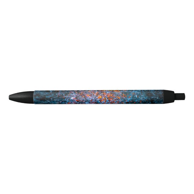 Stylo Noir Étude En Aquarelle - Orange (Devant)