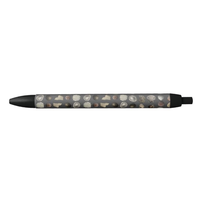 Stylo Noir Extravaganza de coquillages  (Devant)