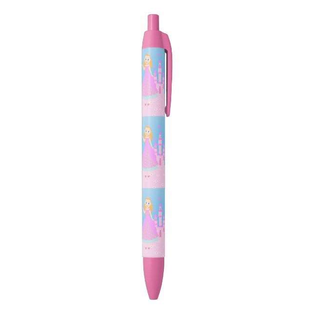 Stylo Noir Fairytale Princess à Pink Birthaday (Bas (Vertical))