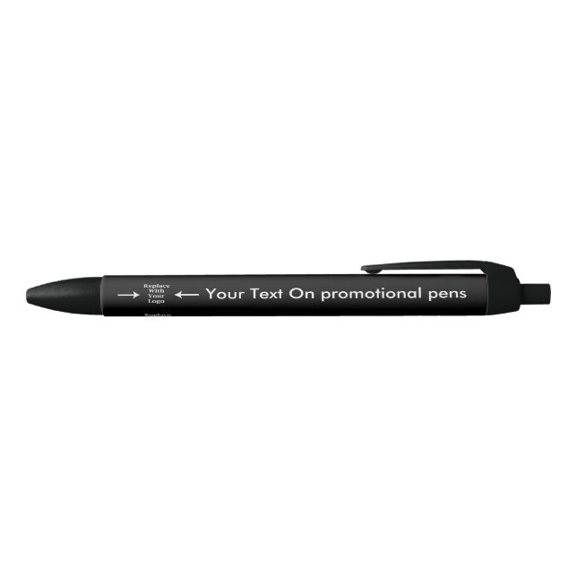 Stylo Noir Faites votre propre promotion (Haut)