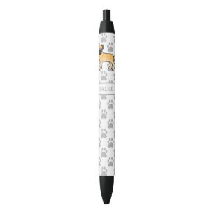 Stylo Noir Faon Bouledogue Mastiff Mignon Chien de Dessin Ani