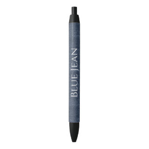 Stylo Noir Fausse Jean Bleu Denim  