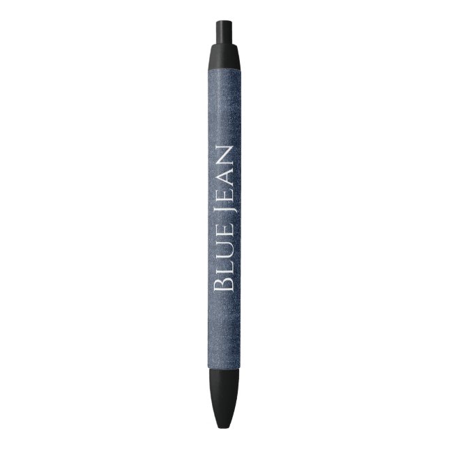 Stylo Noir Fausse Jean Bleu Denim   (devant Vertical)