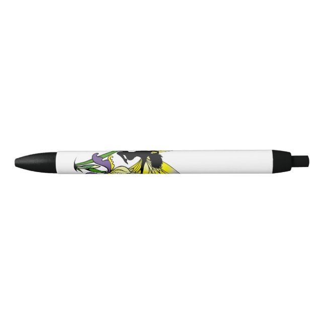Stylo Noir Fée de l'ombre d'Iris (Devant)