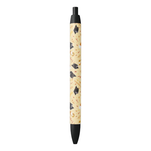 Stylo Noir Félicitations d'obtention de diplôme (devant Vertical)